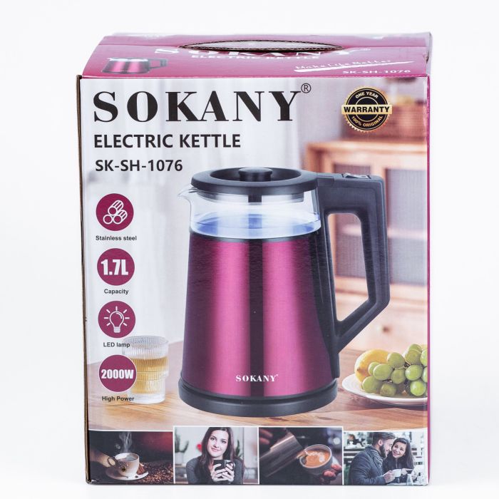 Електрочайник Sokany SKSH1076B 1.7л Зелений