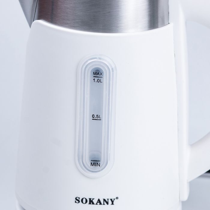 Електрочайник Sokany SK0808W 1л Білий