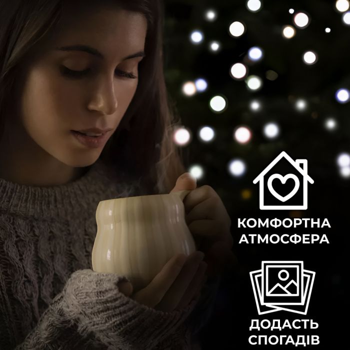 Гірлянда нитка 10м на 200 LED лампочок світлодіодна прозорий провід 8 режимів Білий