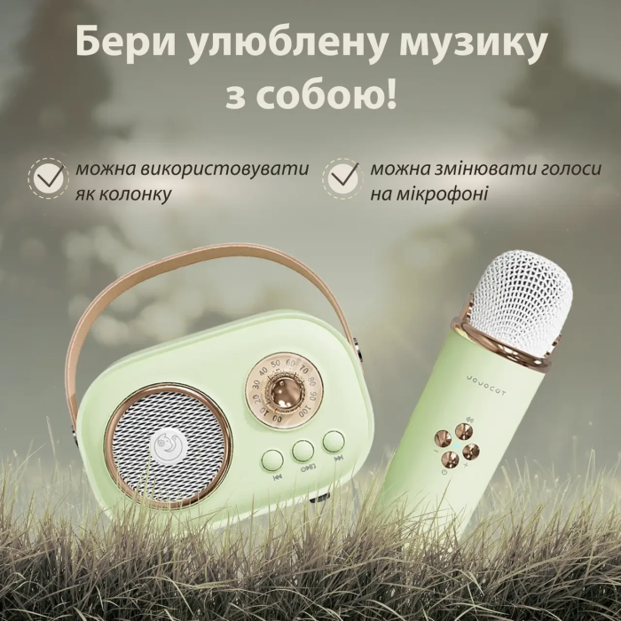 Колонка Bluetooth бездротова портативна з мікрофоном потужна колонка з вологозахистом TF card Platinum C-20 Зелений