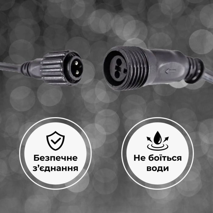 Гірлянда стрічка вулична Дюралайт 900 LED світлодіодна 50 м морозостійка прозорий провід Білий