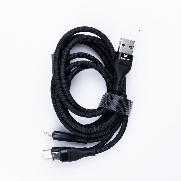 Кабель для зарядки телефону 3в1 USB - Micro USB / Type-C / Lightning