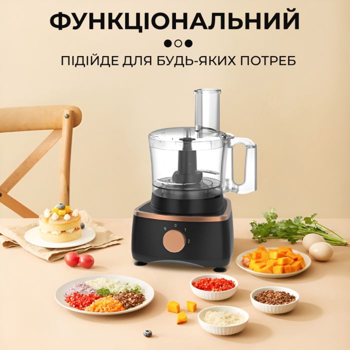 Кухонный комбайн 7 в 1 1000 Вт миксер кофемолка мясорубка и слайсер