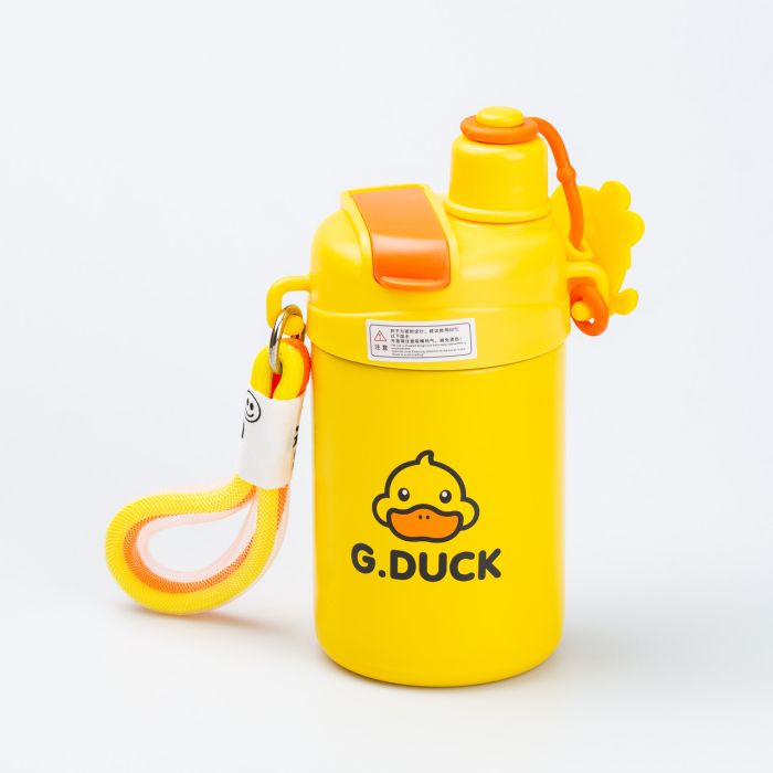 Термос дитячий з поильником з трубочкою G.Duck Cup Spray 460мл жовтий