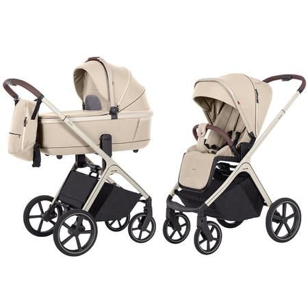 Коляска універсальна CARRELLO Vector CRL-6550 2в1 Seashell Beige - зображення 1