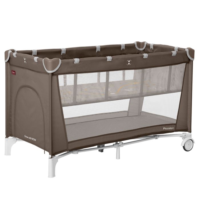 Манеж CARRELLO Piccolo+ CRL-18102 Chocolate Brown со вторым дном MOQ - зображення 1