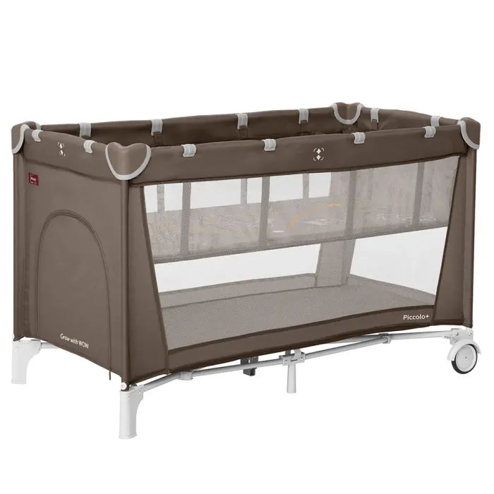 Манеж CARRELLO Piccolo+ CRL-18102 Chocolate Brown со вторым дном MOQ - зображення 1