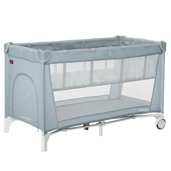 Манеж CARRELLO Piccolo+ CRL-18102 Ash Grey со вторым дном MOQ - изображение 1