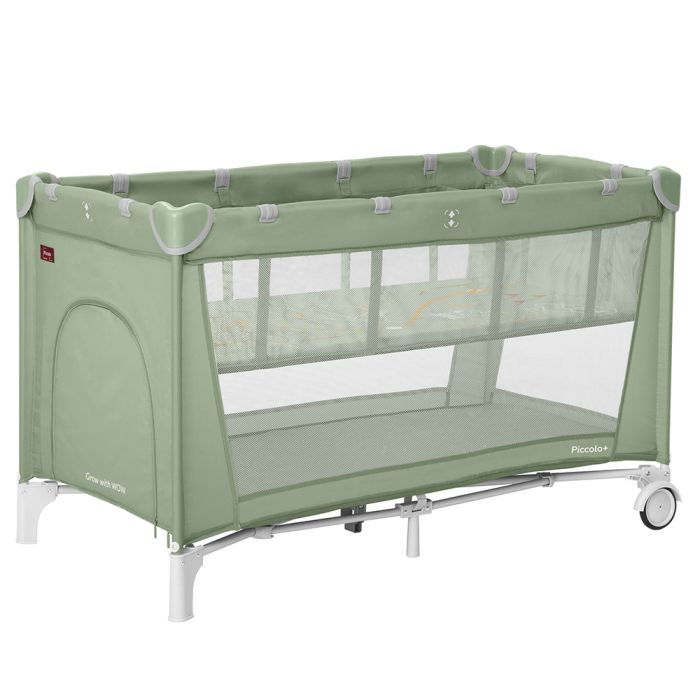 Манеж CARRELLO Piccolo+ CRL-18102 Mint Green со вторым дном MOQ - зображення 1