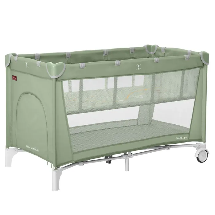 Манеж CARRELLO Piccolo+ CRL-18102 Mint Green со вторым дном MOQ - изображение 1