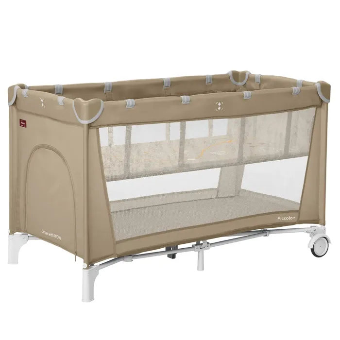 Манеж CARRELLO Piccolo+ CRL-18102 Sand Beige со вторым дном MOQ - изображение 1
