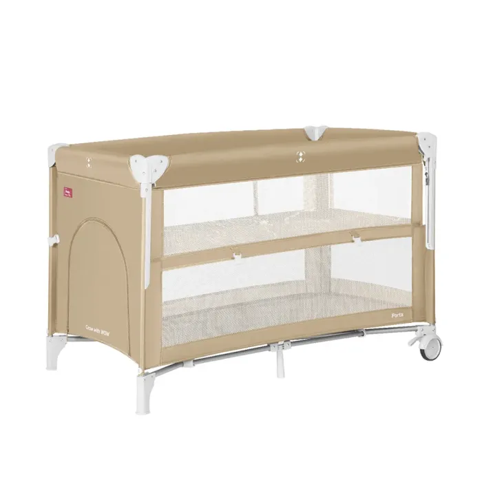 Манеж CARRELLO Porta CRL-18103 Sand Beige со вторым дном MOQ - изображение 1