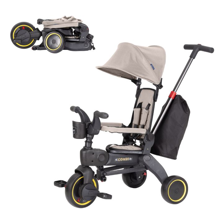 Велосипед триколісний TILLY COMBI T-392 BEIGE - зображення 1