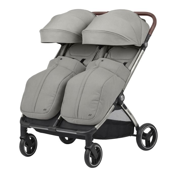 Прогулянкова коляска двомісна CARRELLO Link CRL-6533 Cliff Grey - зображення 1