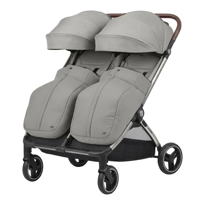 Прогулянкова коляска двомісна CARRELLO Link CRL-6533 Cliff Grey - изображение 1
