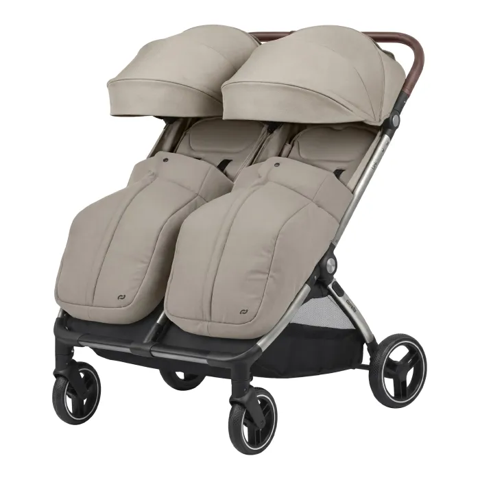Прогулянкова коляска двомісна CARRELLO Link CRL-6533 Island Beige - изображение 1