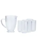 Чашка для чаю та кави в наборі зі склянкою скляні прозорі (HP535)