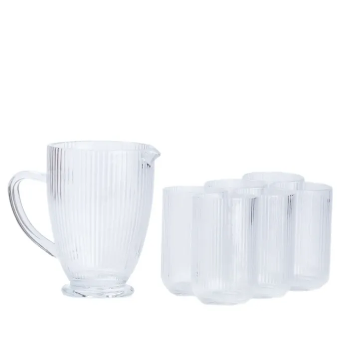 Чашка для чая и кофе в наборе со стаканом стеклянных прозрачных. (HP535) - изображение 1