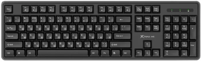 Комплект мышка и клавиатура беспроводной XTRIKE ME MK-307 UA Wireless - изображение 5