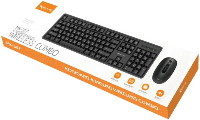Комплект мышка и клавиатура беспроводной XTRIKE ME MK-307 UA Wireless - изображение 6