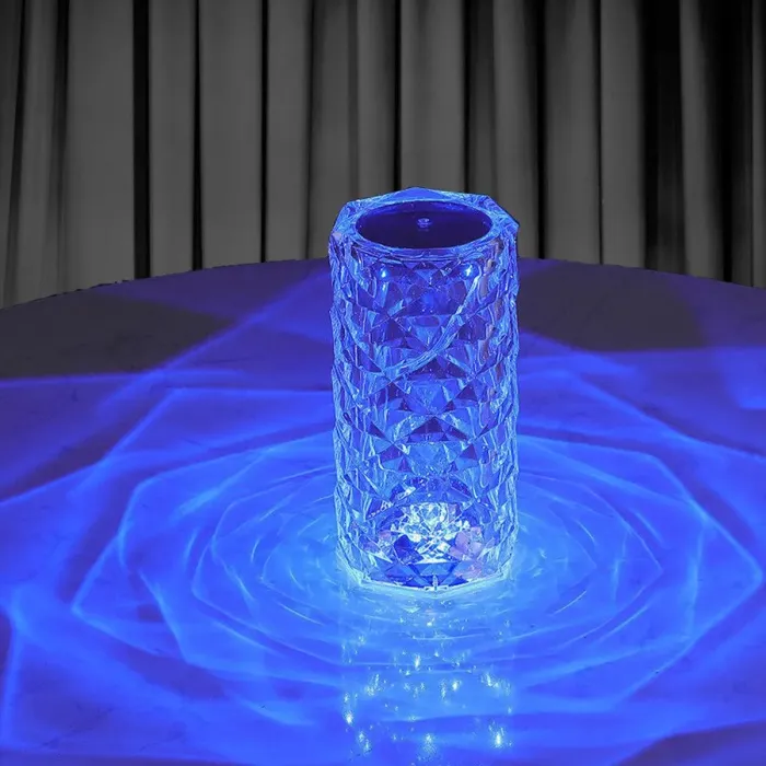 Лампа настільна світлодіодна акумуляторна USB з проекцією та сенсорним керуванням (RGB) - зображення 3