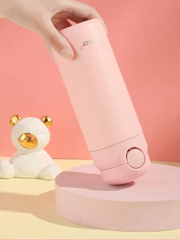 Термос металлический 280 мл термокружка из нержавеющей стали до 12 часов Розовый (YLS80158P) - изображение 4