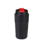 Термос металевий 450 мл термокухоль із нержавіючої сталі до 12 годин Чорний (HP153B)