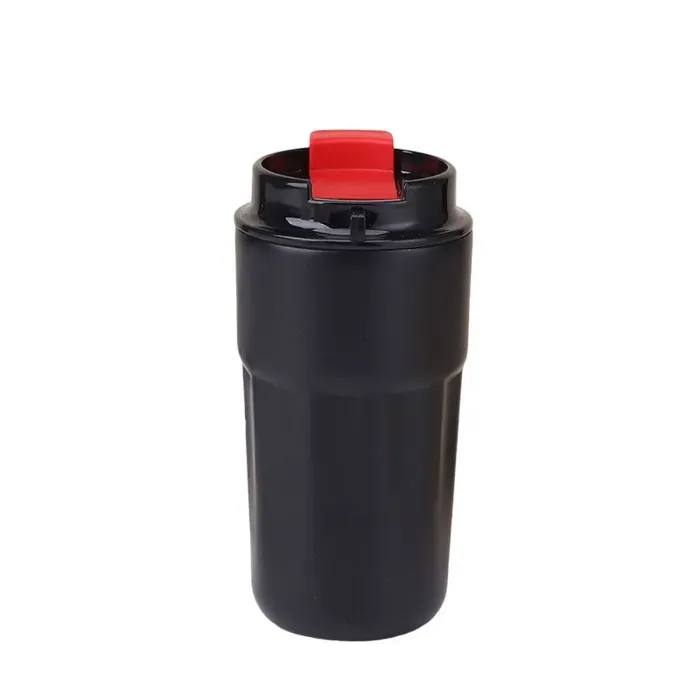 Термос металлический 450 мл термокружка из нержавеющей стали до 12 часов Черный (HP153B) - изображение 1