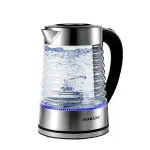 Електрочайник скляний з підсвічуванням безшумний 2.2 л 2000 Вт Sokany SK-1027 (SK1027CST)