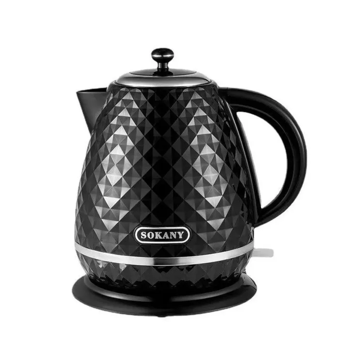 Электрочайник стильный бесшумный дисковый 1,7 л 2200 Вт Sokany SK-SH-1095 (SK1032B) - изображение 1