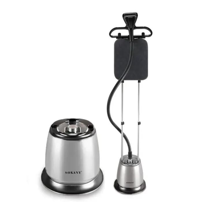 Відпарювач підлоговий вертикальний 2000 Вт парогенератор для одягу на 2.2 л парова праска SOKANY SK-4013 Сіро-сталевий (SK4013S) - зображення 2