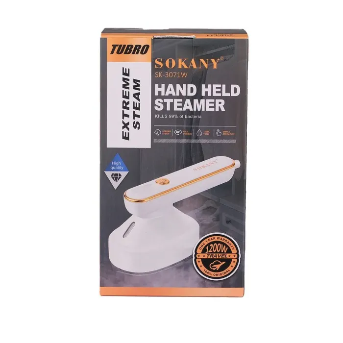 Праска відпарювач портативна дорожня, міні праска з парою, маленька дорожня праска SOKANY SK-3071W (SK3071WW) - зображення 6