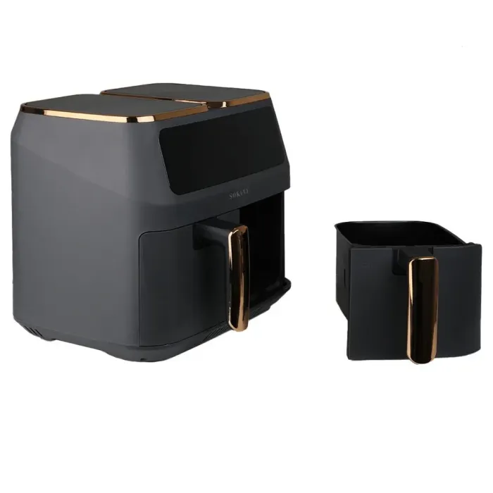 Аерофритюрниця електрична аерогриль 8 л 2800 Вт температура до 200 С та таймер SOKANY SK-ZG-8030 (SKZG8030G) - зображення 10