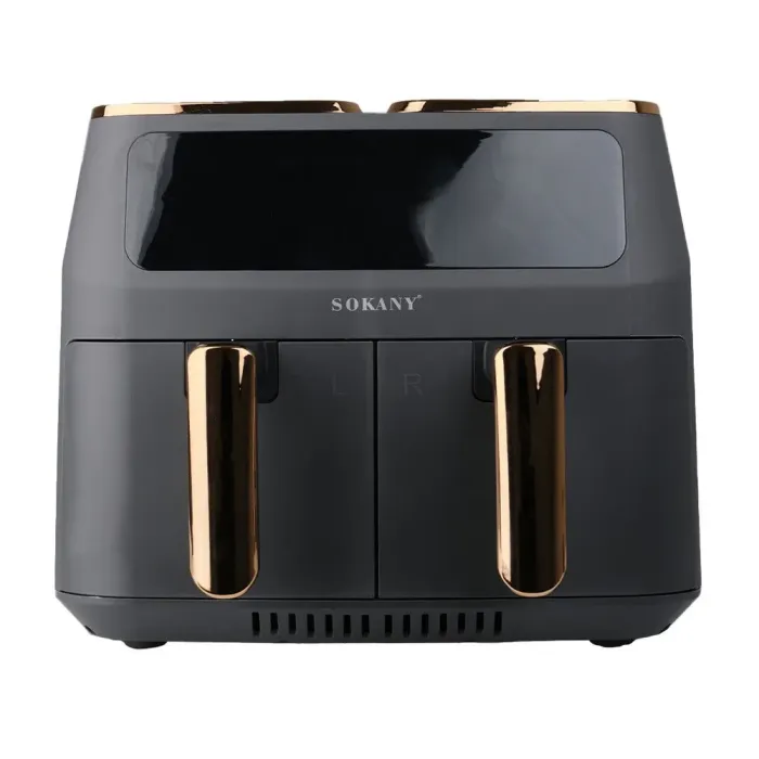 Аерофритюрниця електрична аерогриль 8 л 2800 Вт температура до 200 С та таймер SOKANY SK-ZG-8030 (SKZG8030G) - зображення 3