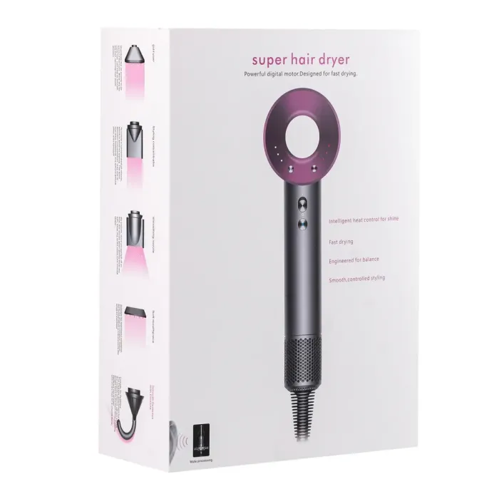 Фен стайлер для волосся 6 в 1 Supersonic Premium 1600 Вт 5 насадок 3 режими швидкості (PH770P) - зображення 10