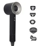 Фен стайлер для волосся 6 в 1 Supersonic Premium 1600 Вт 5 насадок 3 режими швидкості Сірий (PH770G)