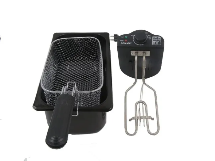 Фритюрниця електрична 3.5 л 2000 Вт температура від 190 С захист від перегріву SOKANY WJ-800 (WJ800) - зображення 3