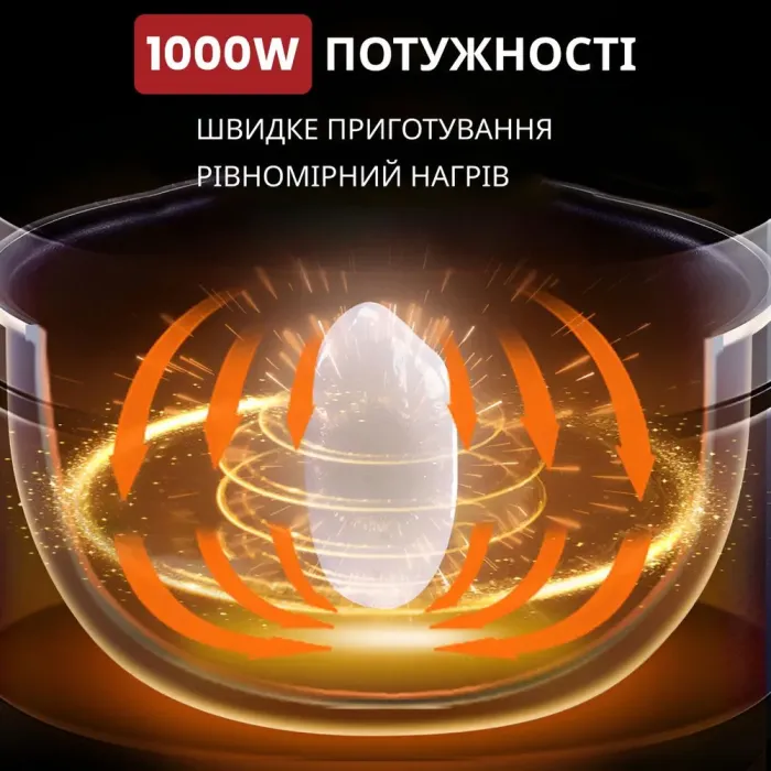 Мультиварка скороварка 6 л 1000 Вт многофункциональная пароварка SK-2401 1000 Вт многофункциональная пароварка SK-2401 (SK2401) - изображение 8