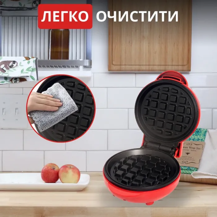 Вафельниця електрична 550 Вт антипригарне покриття Sokany SK-BBQ-840 (SKBBQ840) - зображення 5