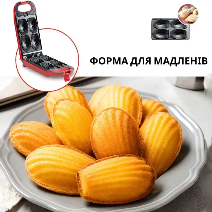 Вафельниця електрична 6 в 1 на 700 Вт двосторонній нагрів антипригарне покриття Sokany SK-BBQ-836 (SKBBQ836) - зображення 8