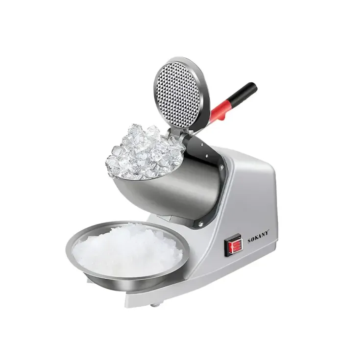 Подрібнювач для льоду електричний 300 Вт потужна напівавтоматична машина для подрібнення льоду Sokany SK-777 (SK777) - зображення 1