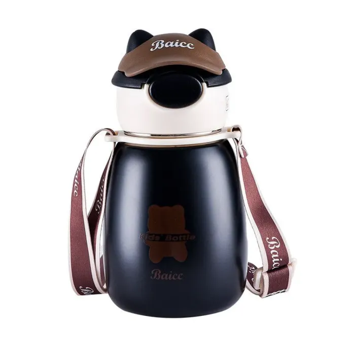 Термос детский с поильником 500 мл термокружка из нержавеющей стали до 12 часов. (HPGM8860B) - изображение 1