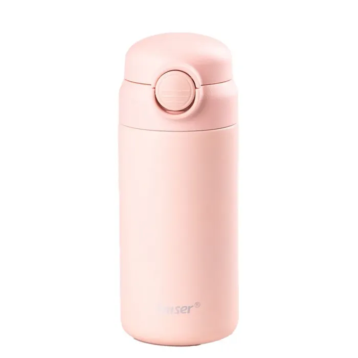 Термос металлический 280 мл термокружка из нержавеющей стали до 12 часов Розовый (YLS80158P) - изображение 1