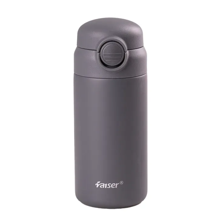 Термос металлический 280 мл термокружка из нержавеющей стали до 12 часов Серый (YLS80158G) - изображение 1