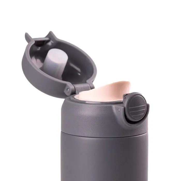 Термос металлический 280 мл термокружка из нержавеющей стали до 12 часов Серый (YLS80158G) - изображение 2