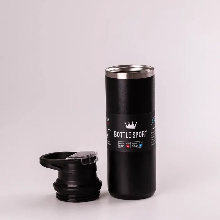 Термос металлический 550 мл термокружка из нержавеющей стали ручкой до 12 часов. (HPGM5010B) - изображение 2