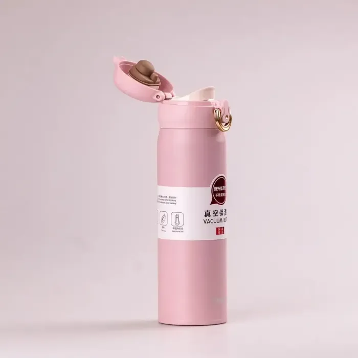 Термос металевий 350 мл термокружка з нержавіючої сталі до 12 годин (HPGM80120500PE) - зображення 2