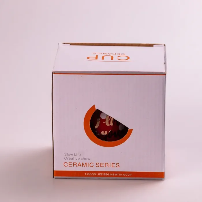 Чашка керамічна 400 мл Love з кришкою та ложкою Червоний (HPCY8263R) - зображення 3