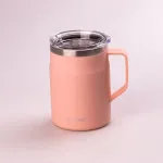 Термос металевий 550 мл термокружка з нержавіючої сталі до 12 годин Персиковий (HPGMB5502PE)