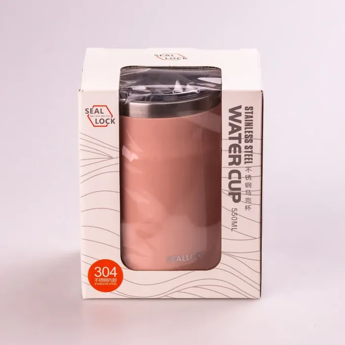 Термос металлический 550 мл термокружка из нержавеющей стали до 12 часов (HPGMB5502PE) - изображение 3